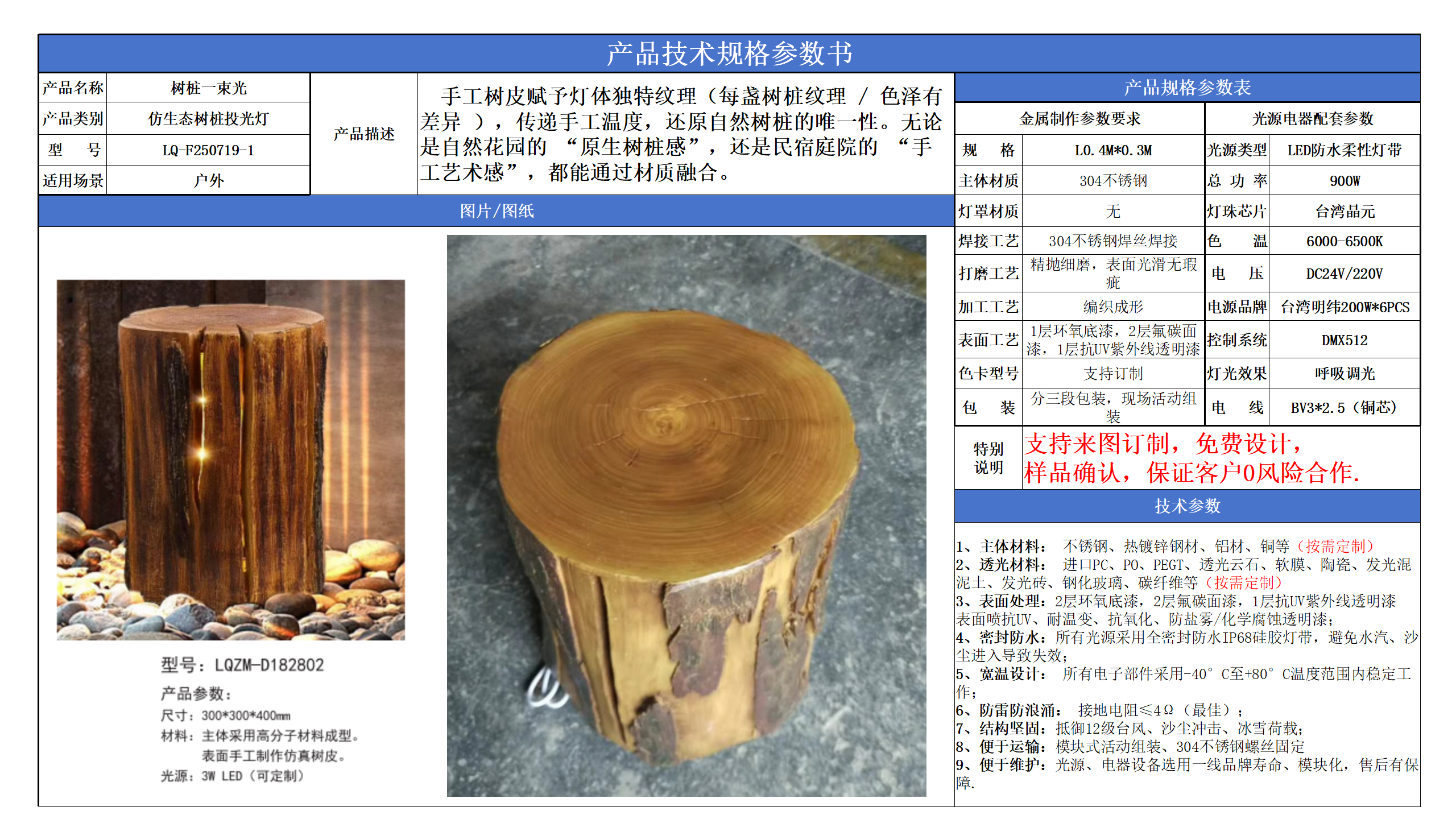 仿生態樹樁投光燈技術參數模版_01.png